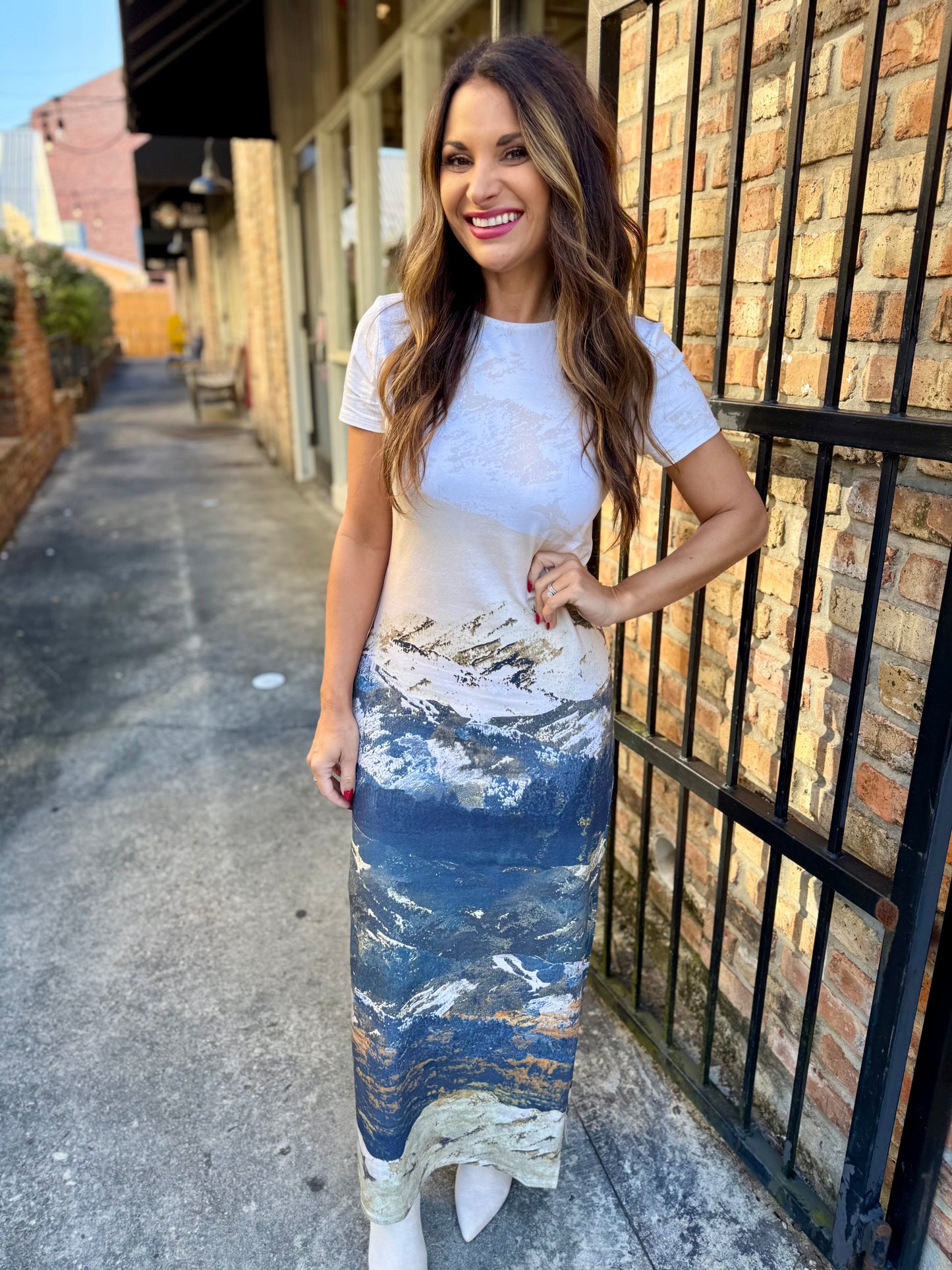 Wondrous Sight Graphic Maxi Dress