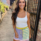 Queen Colorblock Stripe Skort