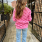 Ho Ho Ho Crown Sweater- Pink