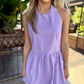 Queen Rhinestone Tank Dress- Lavender