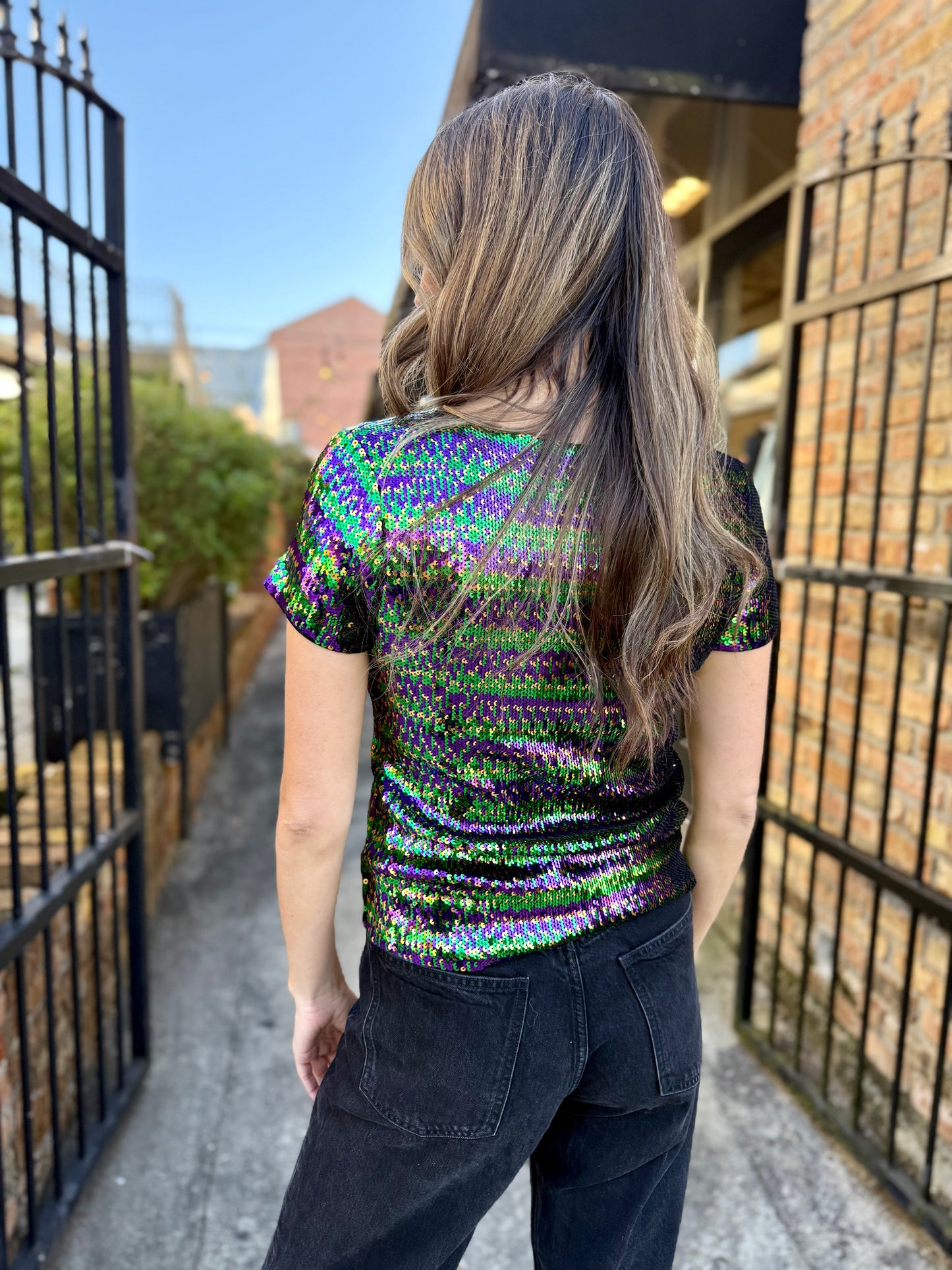 Eastbank MG Sequin Top