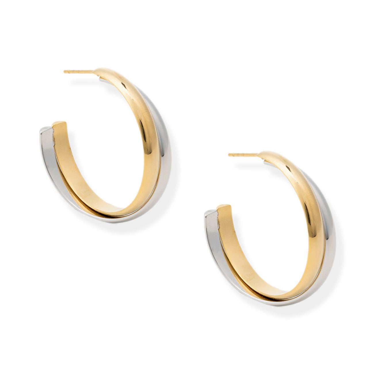 Lira Two Tone Hoops