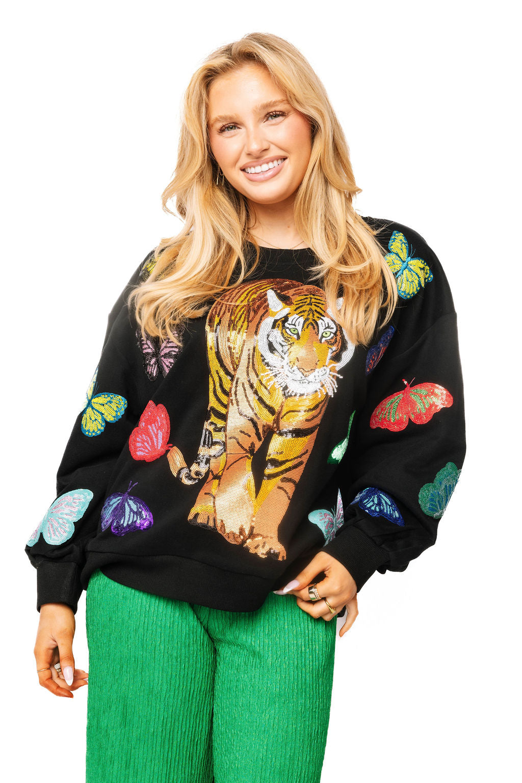 Queen Butterfly Tiger Sweatshirt