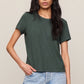 Z Supply Junie Slub Tee- Emerald Cove