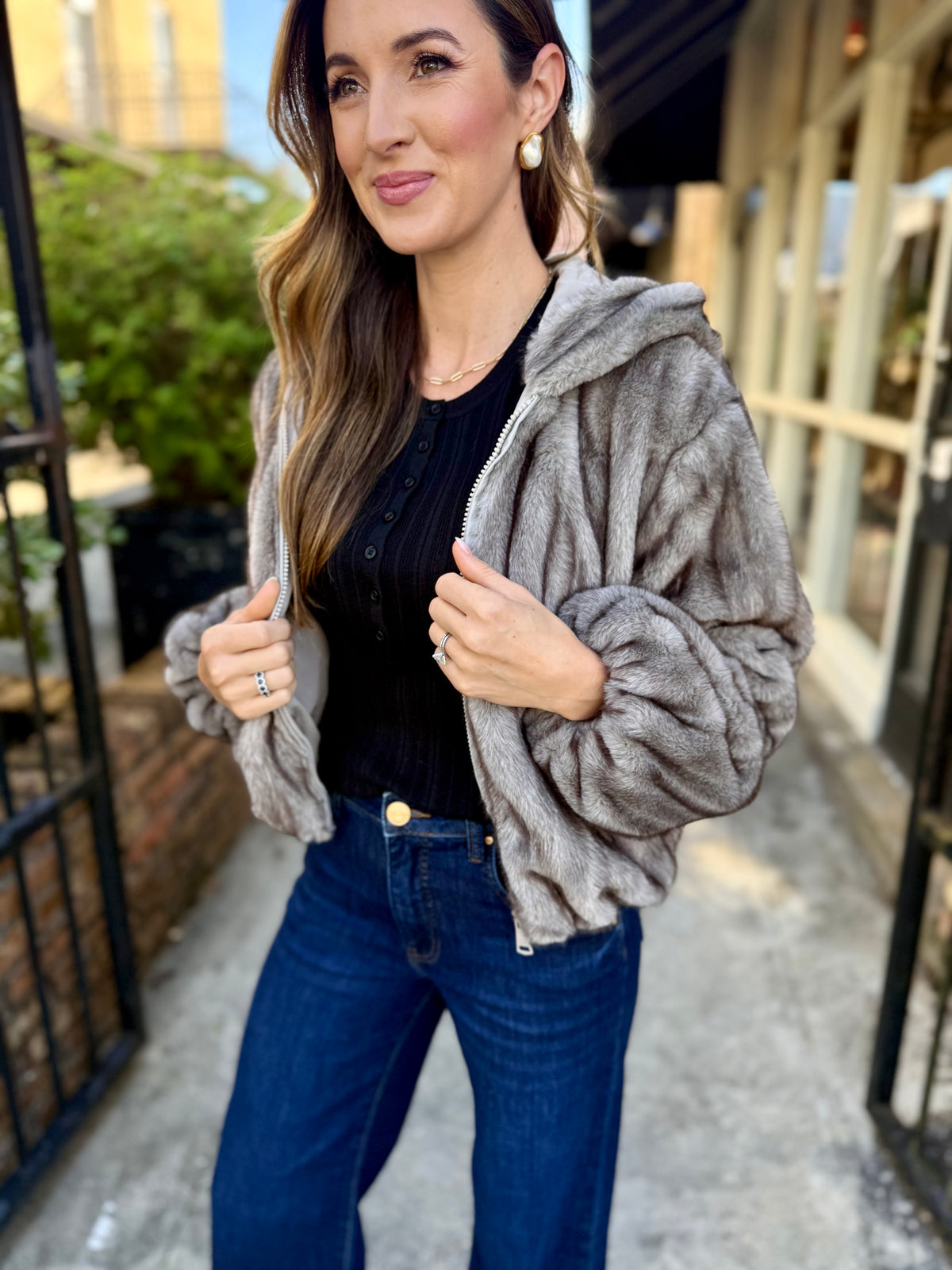 Mavis Jacket- Silver Grey