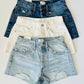 Z Supply Class HR Denim Shorts- Vintage Indigo