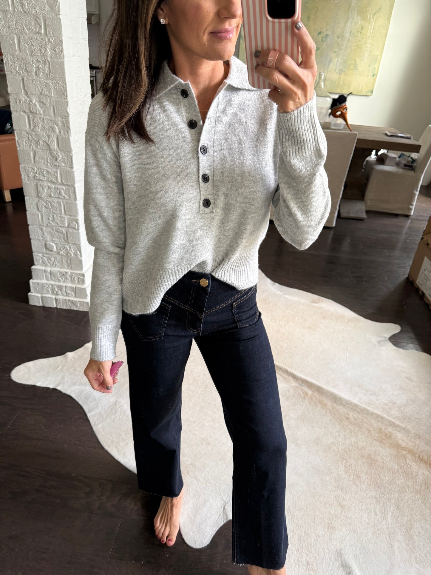 Lilia Sweater- Heather Grey