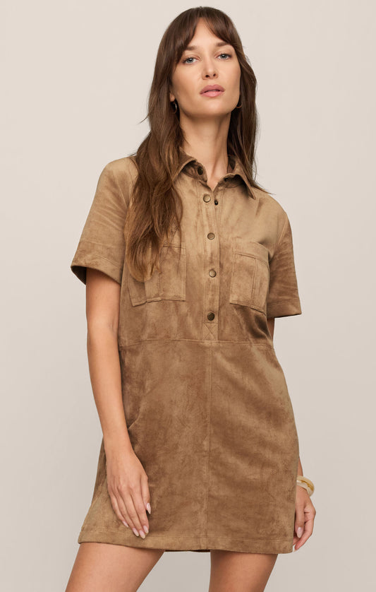 Z Supply Leone Suede Mini Dress