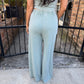 FP Mineral Washed 2 PC Pants Set- Sage Green