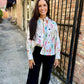 Queen Skeleton Button Up Top