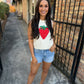 Strawberry Knit Tank- Cream