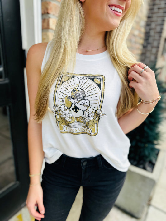 Saints Tarot Tank- White