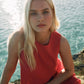 Z Supply Sloane Linen Tank- Chili Pepper