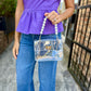 Audrey Clear Bag- Pearl