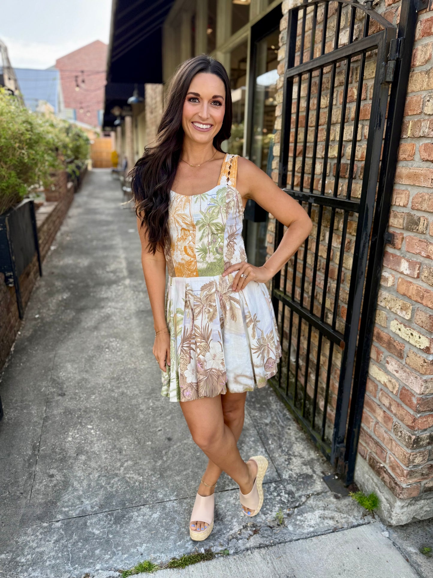 Neveah Pleating Mini Dress