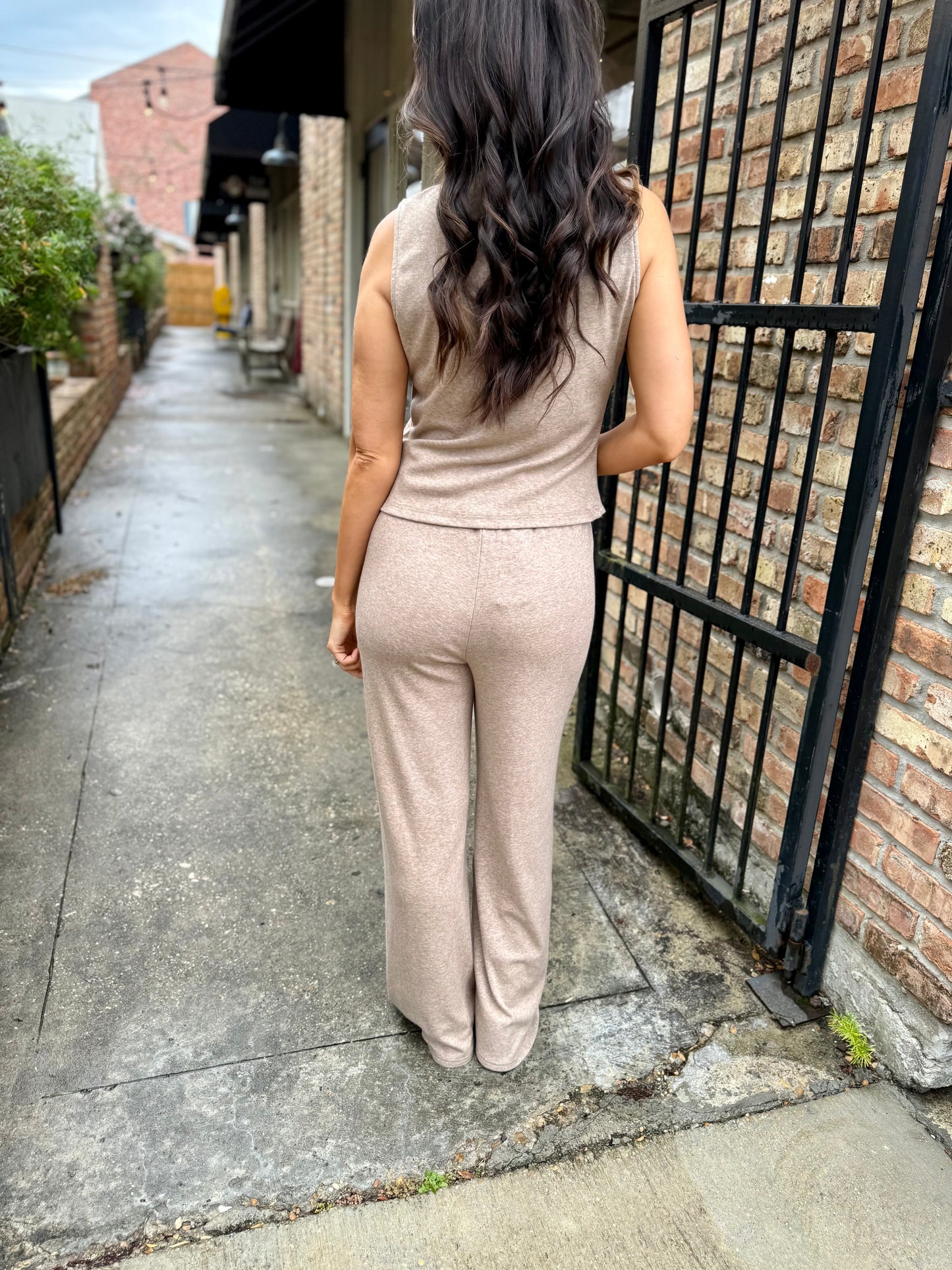 Rhapsody Pull On Pants- Oatmeal