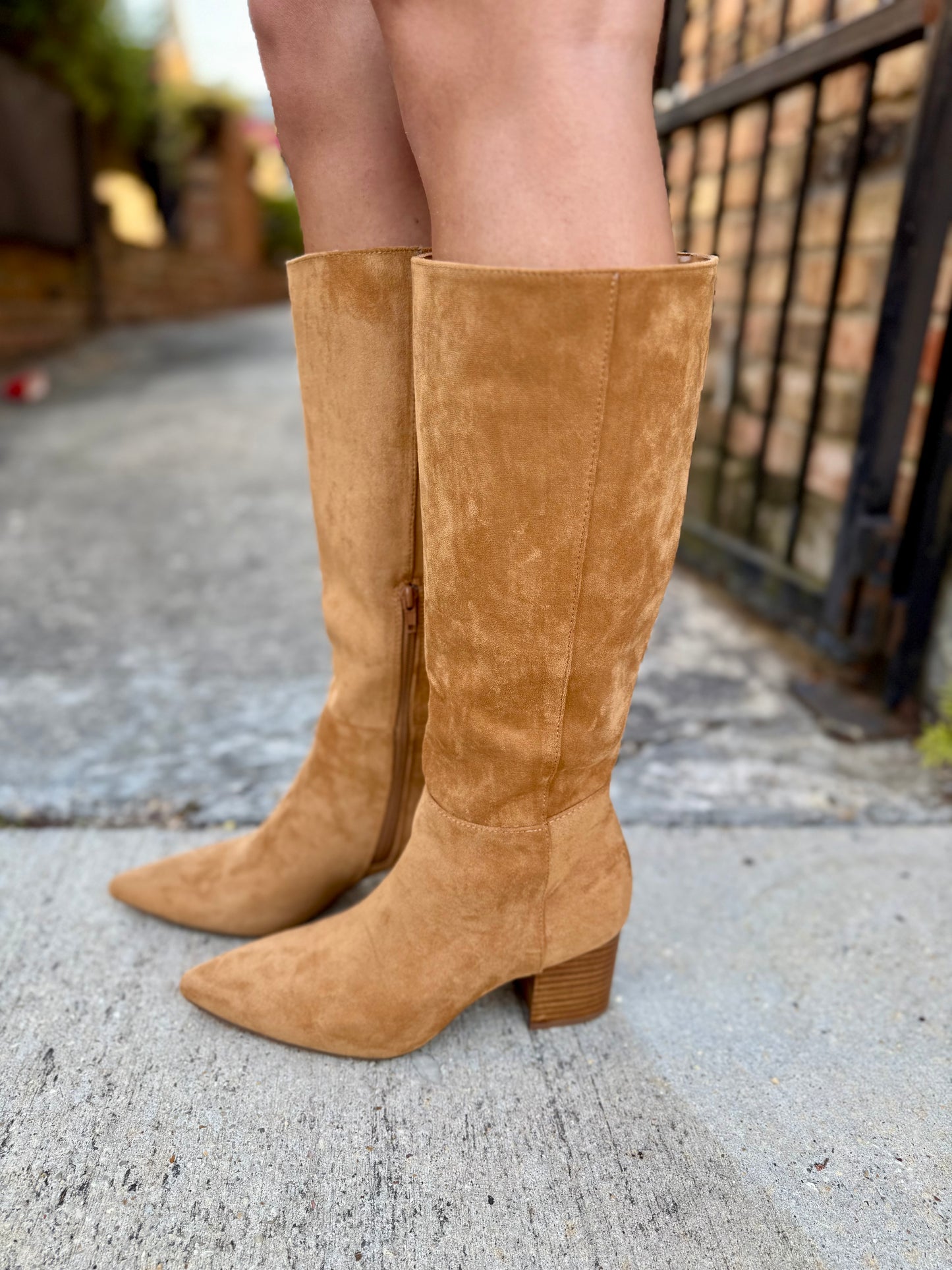 Fern Suede Boots- Tan