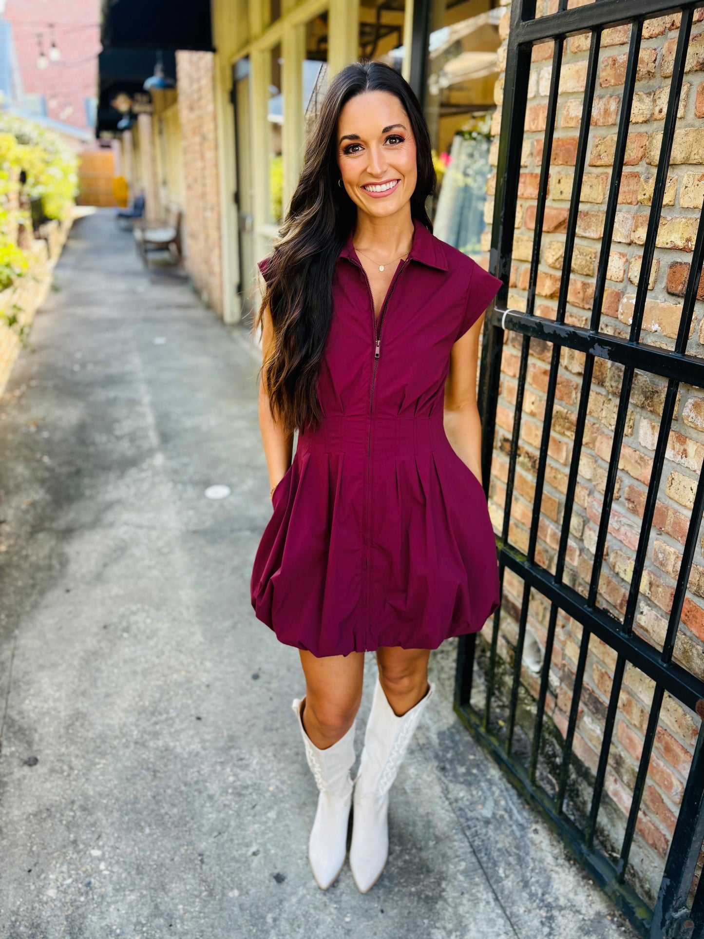 Dyanne Dress- Wine