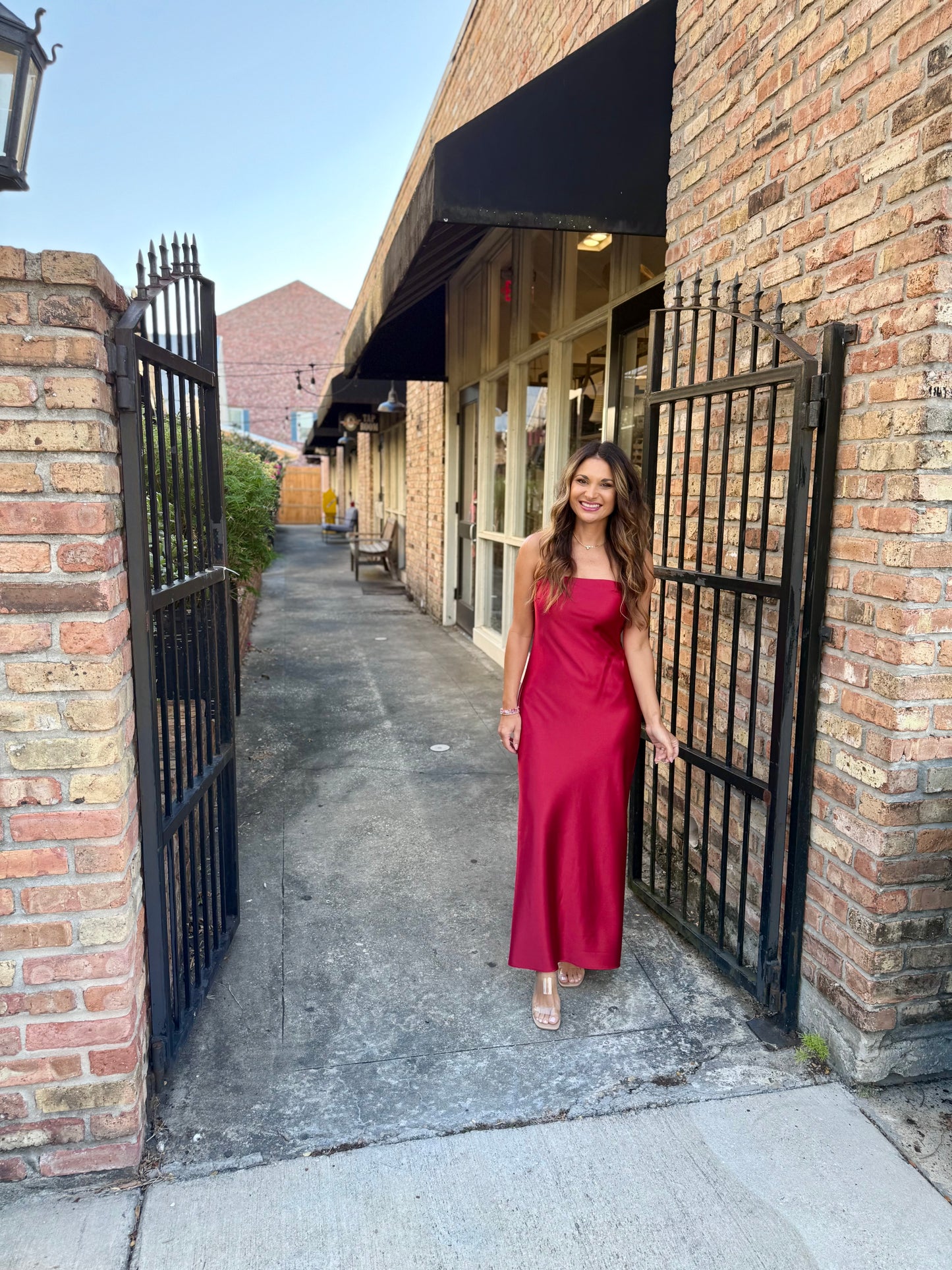 Jessamine Maxi Dress- Dark Red