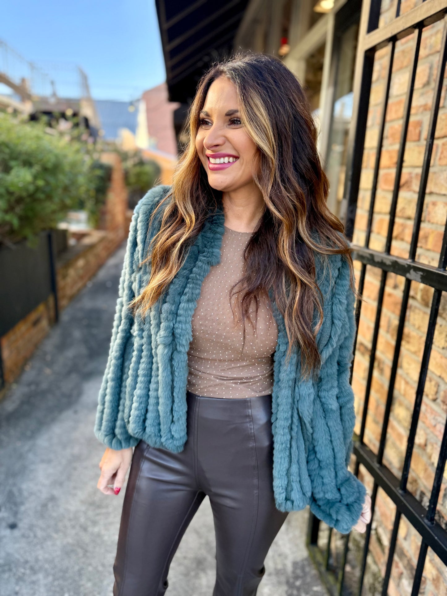 Rosa Fur Jacket- Jungle