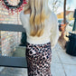 Leopard Mid-Rise Midi Skirt