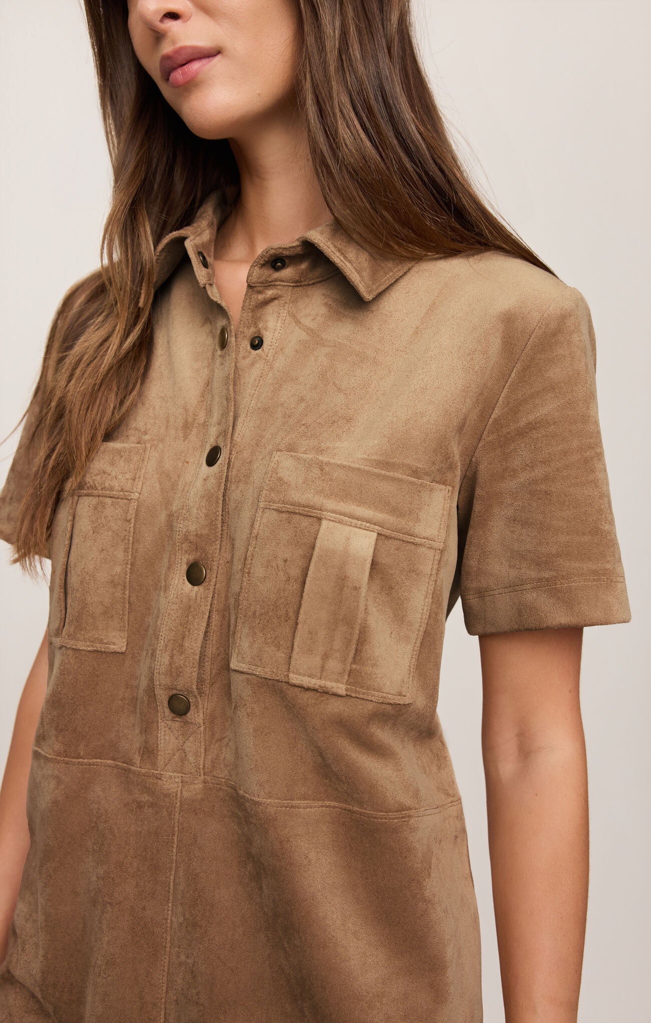 Z Supply Leone Suede Mini Dress