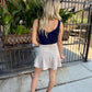 Kaia Tank Top- Navy
