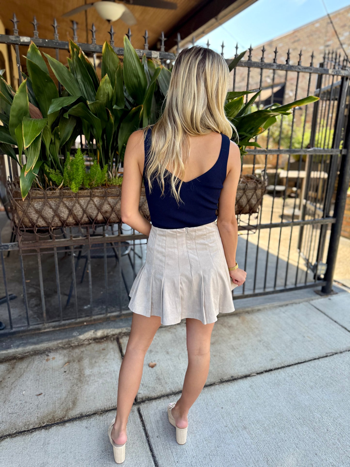 Kaia Tank Top- Navy