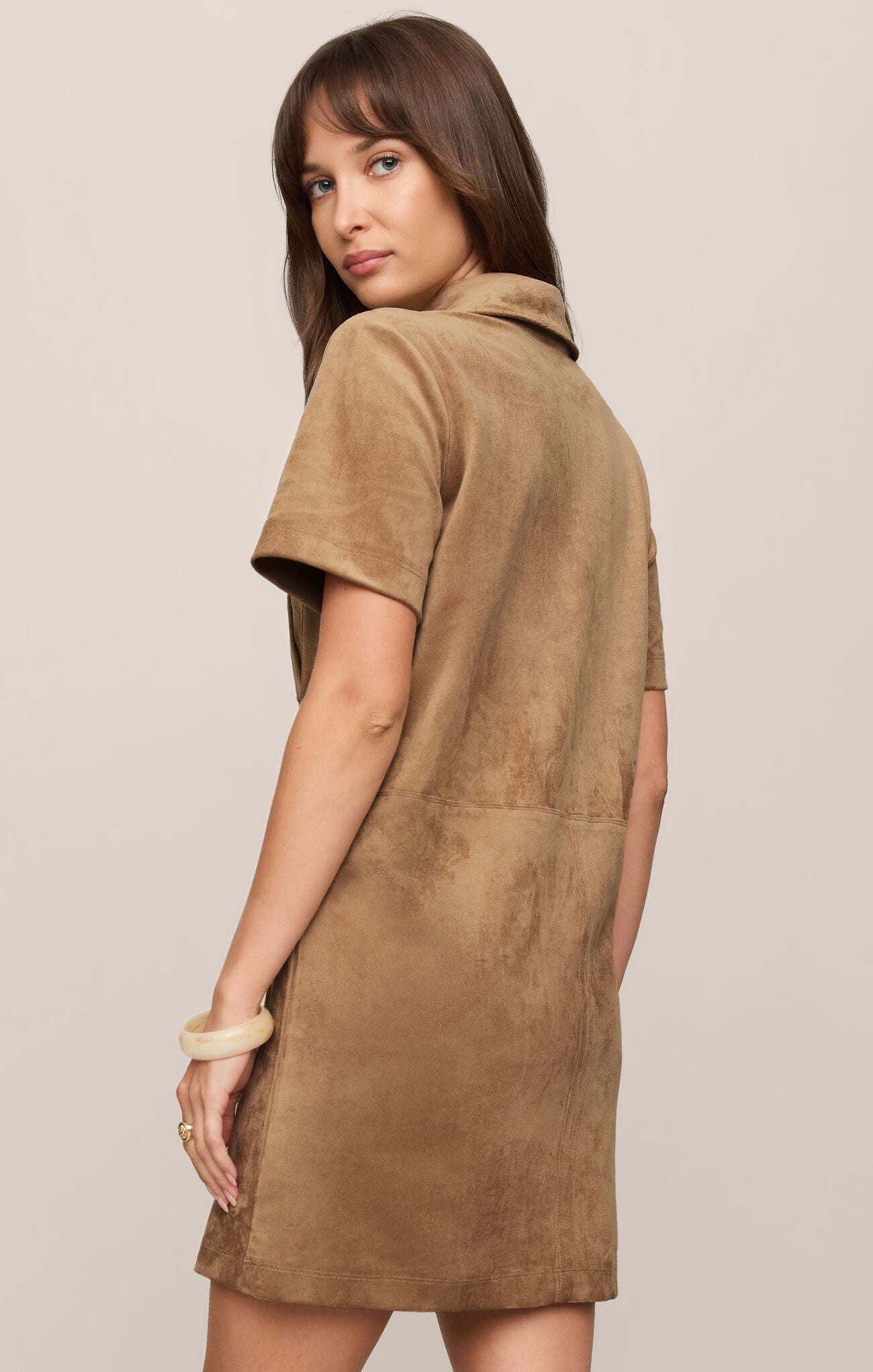 Z Supply Leone Suede Mini Dress