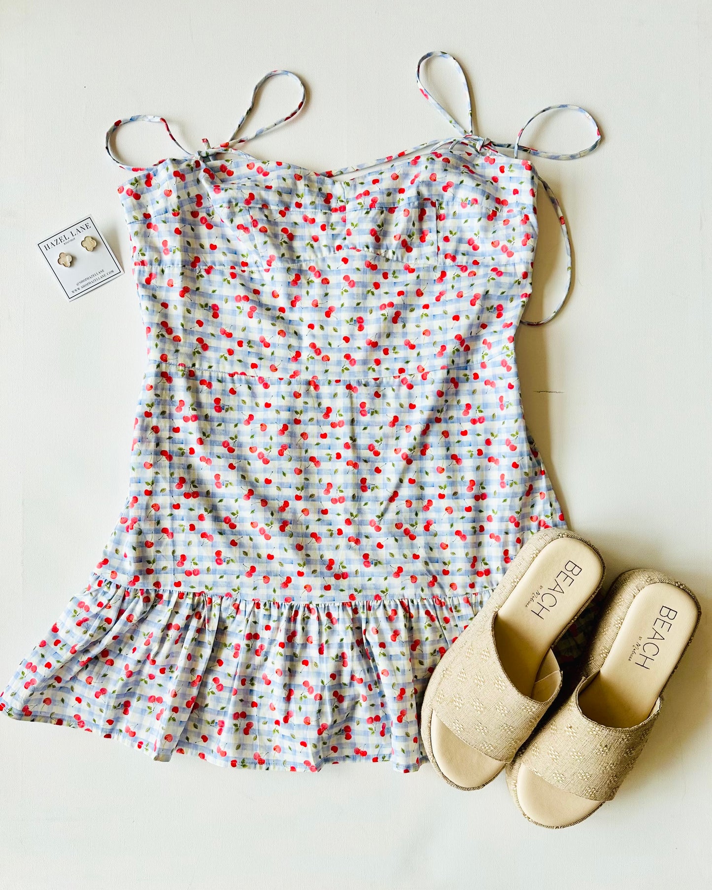 Vivi Romper- Cherry Check