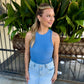 Z Supply Boa Rib Tank- Lake Blue