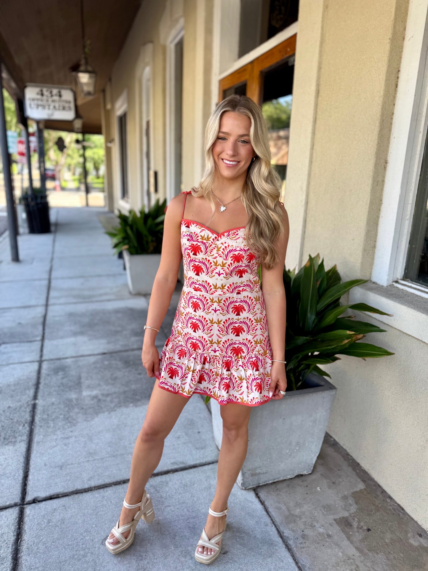 Vivi Romper- Palma Rosa