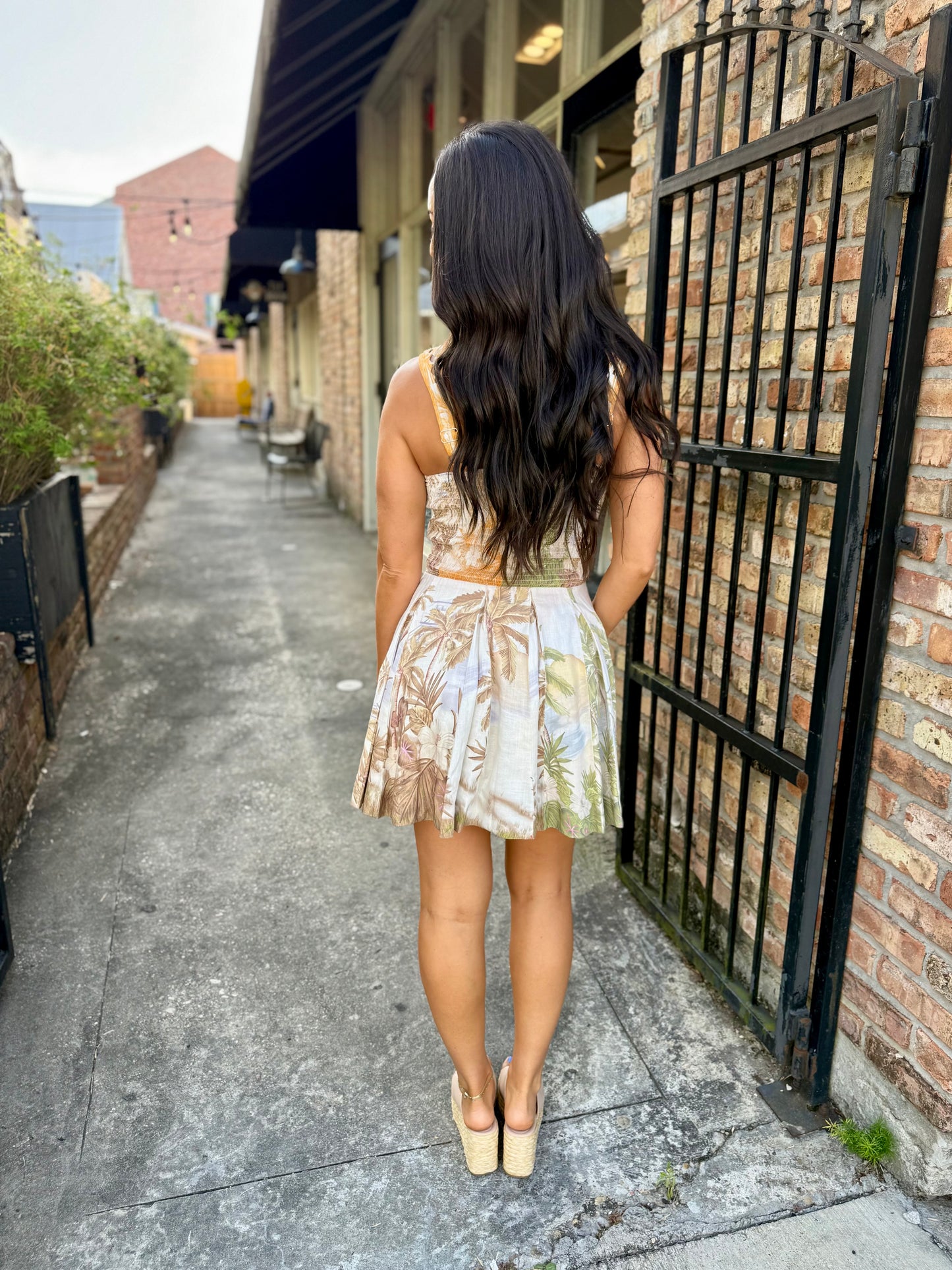 Neveah Pleating Mini Dress