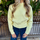Raya Ribbed Crop Sweater- Yellow