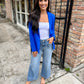 Paul Pocket Blazer- Electric Blue