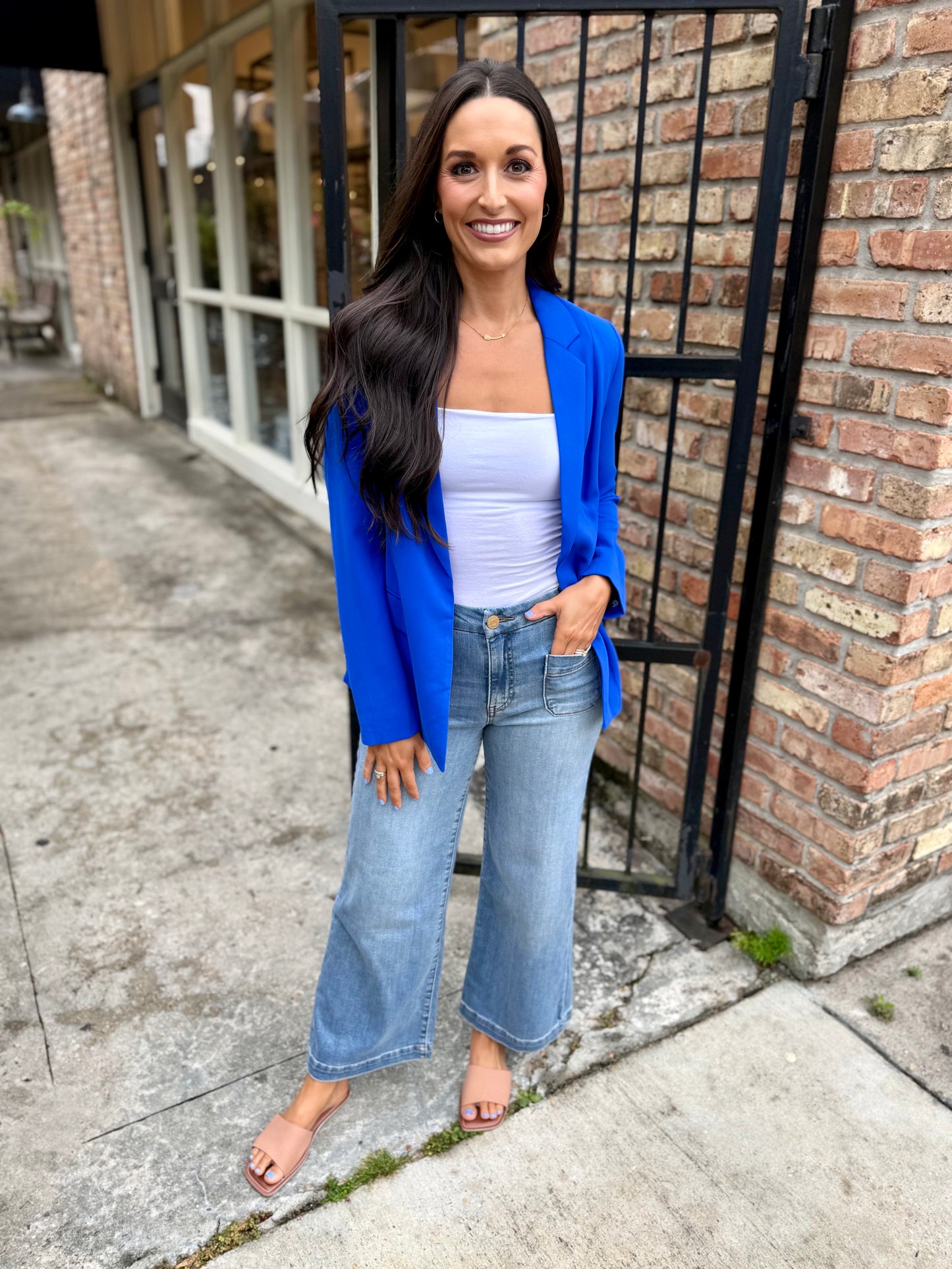 Paul Pocket Blazer- Electric Blue
