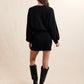 On a Stroll Mini Skirt- Black