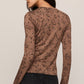 Z Supply Onyx Snake LS Top- Cocoa Ban