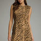 Feral Zebra Dress- Brown