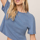 Z Supply Stellan Denim Top- Santorini Indigo