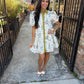 McWilliams Floral Dress- Ecru