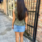 Meaux Denim Mini Skirt- Medium Denim