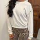 Z Supply Axel Grommet Sweatshirt- Sandstone