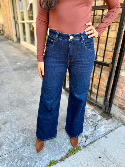 Maya (Angelically) HR Wide Leg Denim
