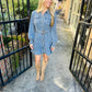 Belted Denim Dress