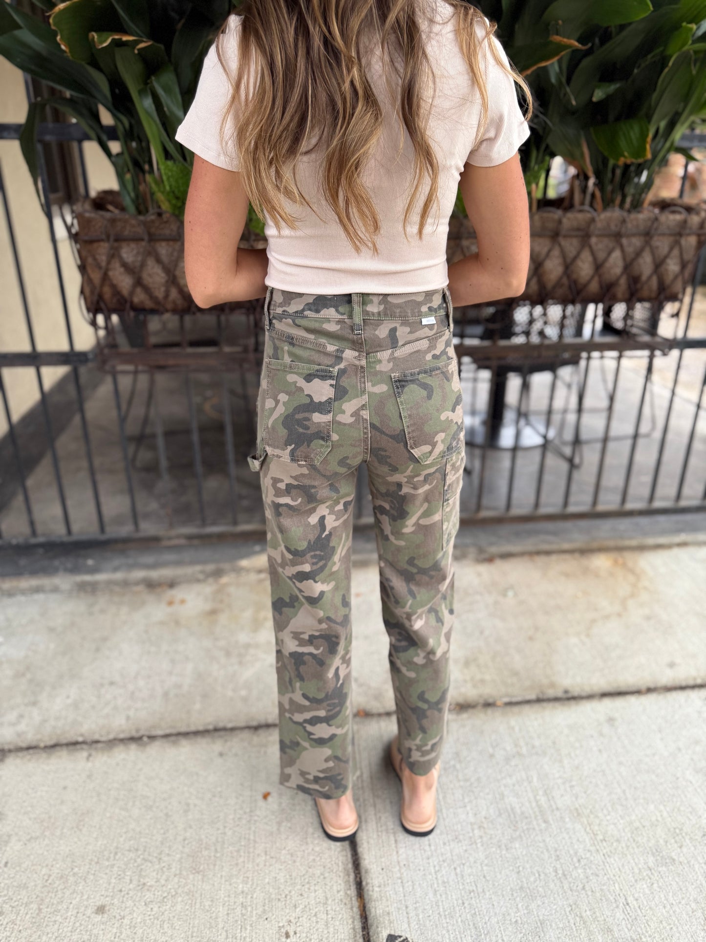 Sundaze High Rise Straight Crop- Camo Hideaway
