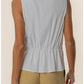 Sara Linen Top- White