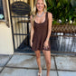 Loretta Romper- Espresso