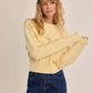 Raya Ribbed Crop Sweater- Yellow