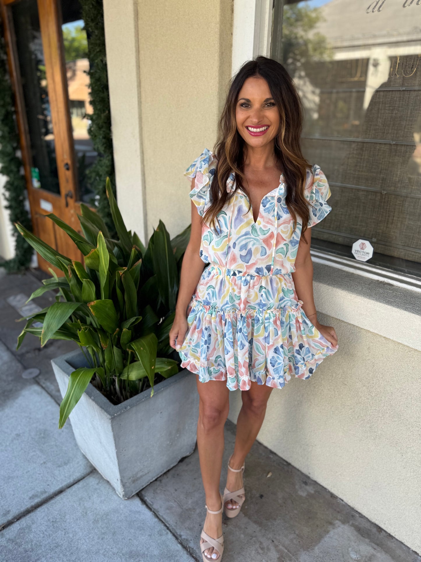 Monet Dress- Sunwashed Tile